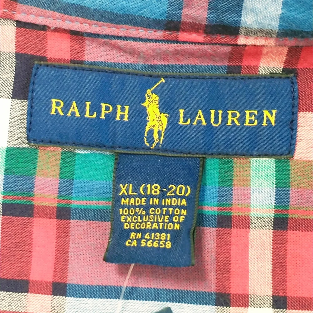 NWT Ralph Lauren Plaid Big Kid's Shirt